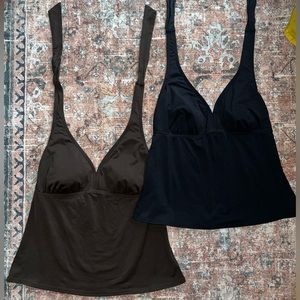 2 Lands’ End Swimsuit tops